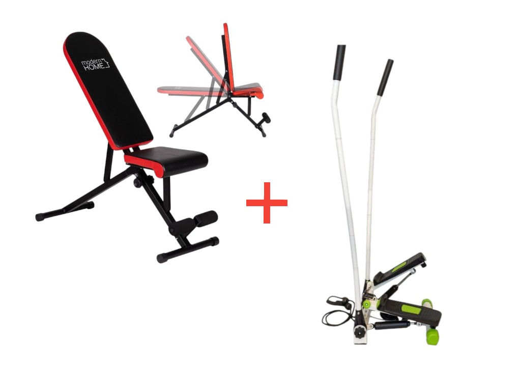 Lavička + otočný stepper - VALENTÍN 1